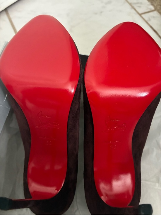 Christian Louboutin Shoes - Christian Louboutin Style Red-Soled Women's Pumps - Burgand